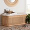 Bali & Pari Ishana Bohemian Natural Rattan Storage Bench 244-13669-ZORO - alternate 3